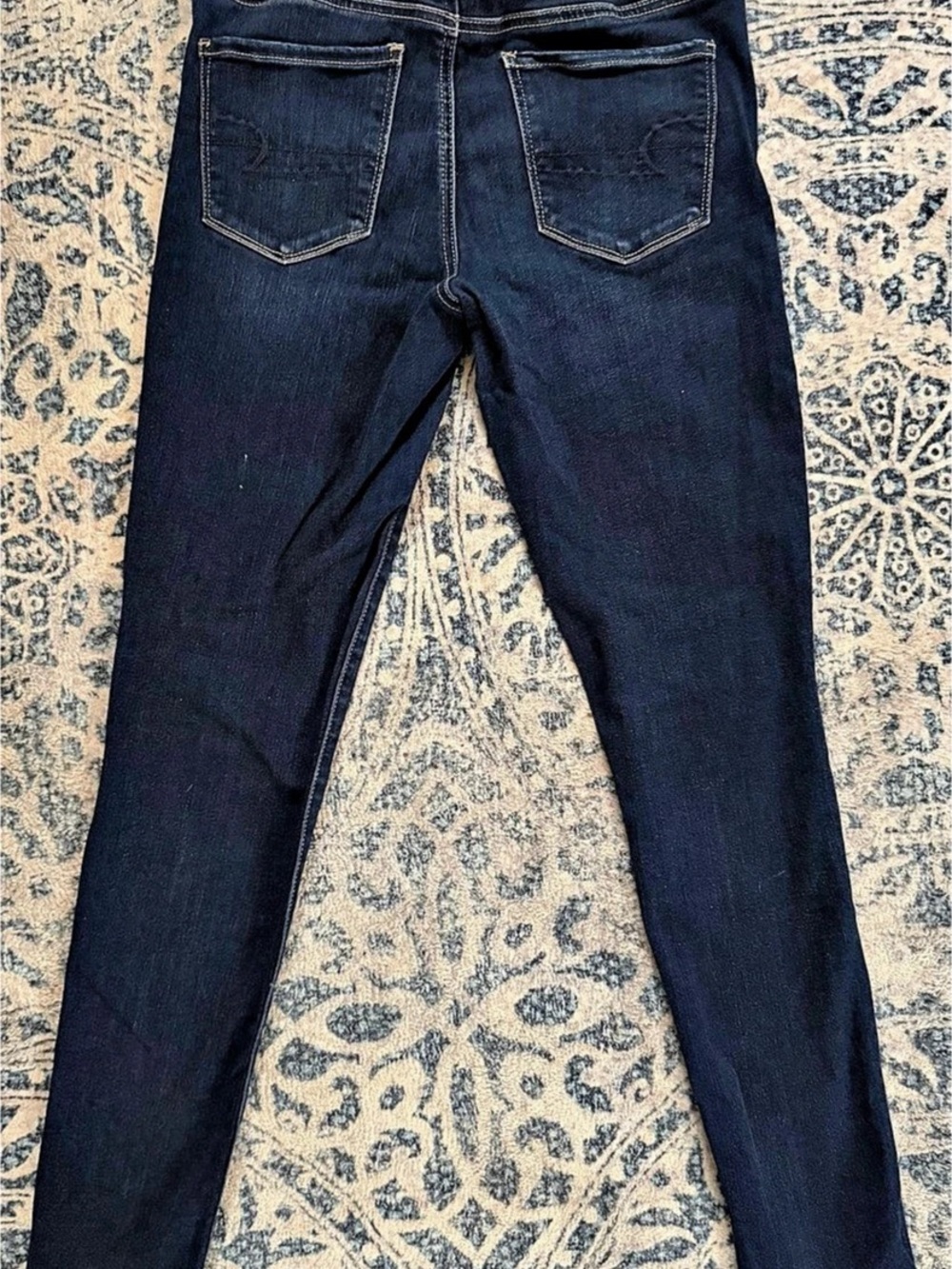 American Eagle Next Level Stretch Skinny Jeans Blue Waist 8 Long